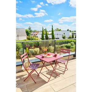 Masă de grădină pătrată Hesperide Greensboro, roșu închis