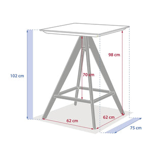 Masă înaltă de grădină Hesperide Terzano