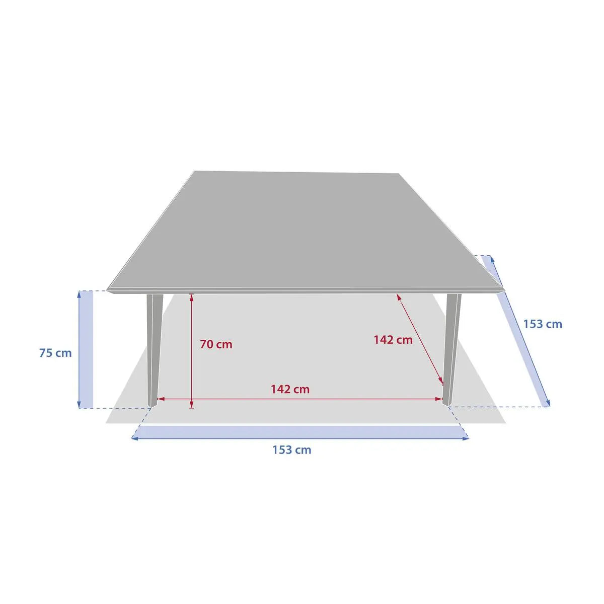 Masă de grădină Hesperide Lambada, 8 locuri