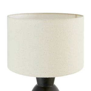 Lampă de masă atmosferă Yulia, Înălțime 59 cm, Ceramică neagră