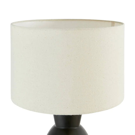 Lampă de masă atmosferă Yulia, Înălțime 59 cm, Ceramică neagră