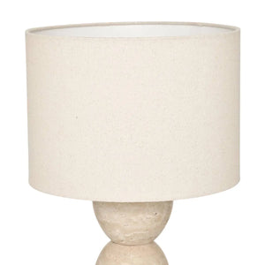 Lampă de masă Erin, Ø28xH47.5 cm, marmură bej