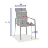 Scaun de grădină pentru masă Hesperide Diese, aluminiu