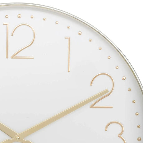 Ceas de perete Atmosphera Laure, Ø51 cm, plastic auriu