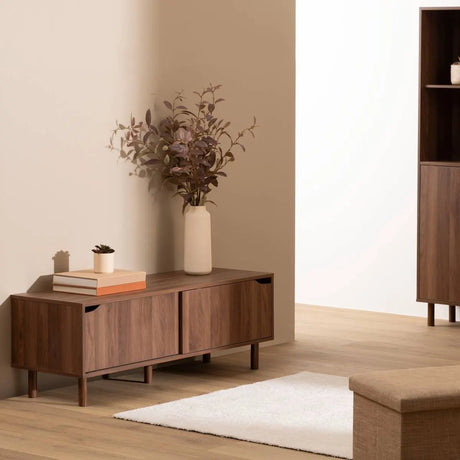 Dulap TV 5five Slidy, cu 2 uși glisante, 120x40x42 cm