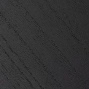 Raft 5five, metal și lemn negru, 2 niveluri, pe roți