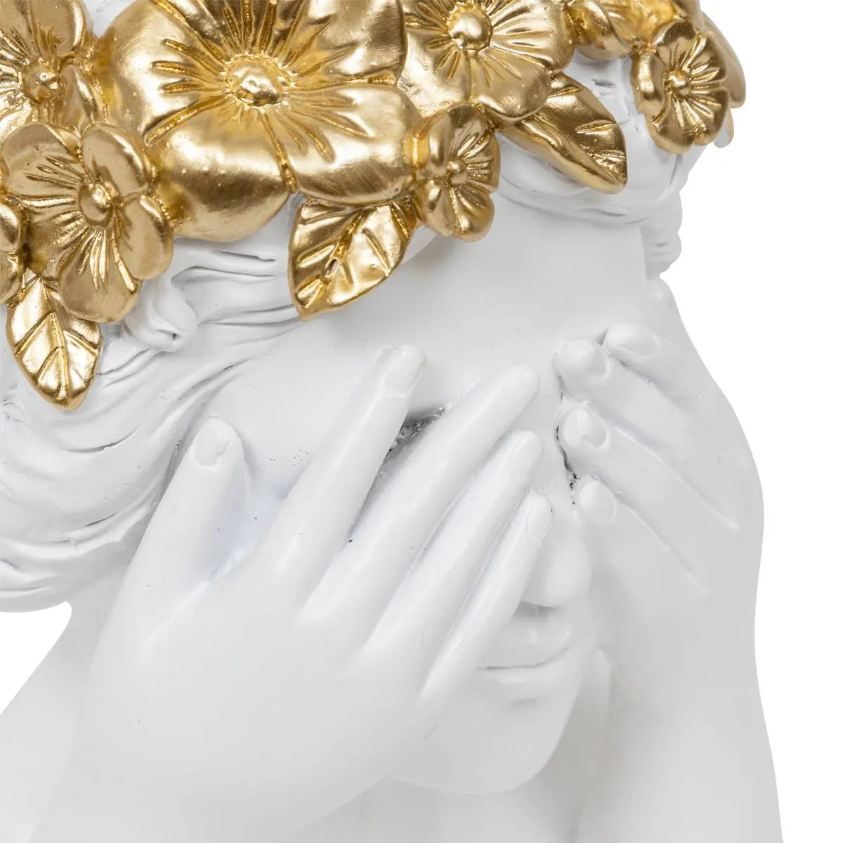 Figurină decorativă Atmosphera Wild Romance, Rășină, Alb, 22 cm