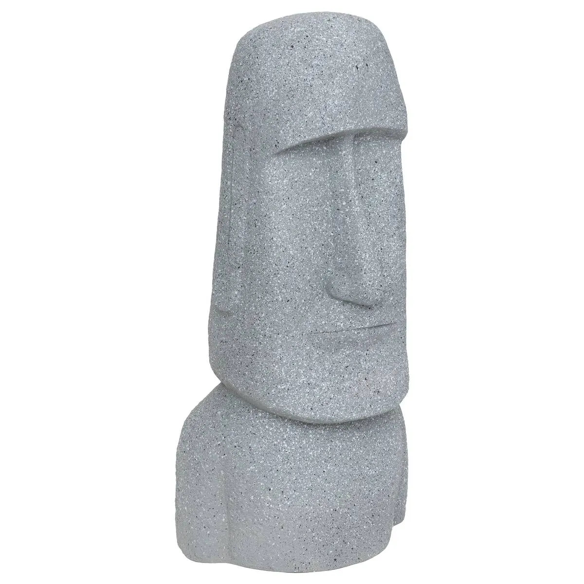Statuie decorativă Atmosphera Moai, Magneziu, Gri, 82 cm