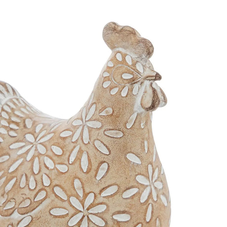 Figurină decorativă Atmosphera Linda, Rășină, Bej, 20 cm