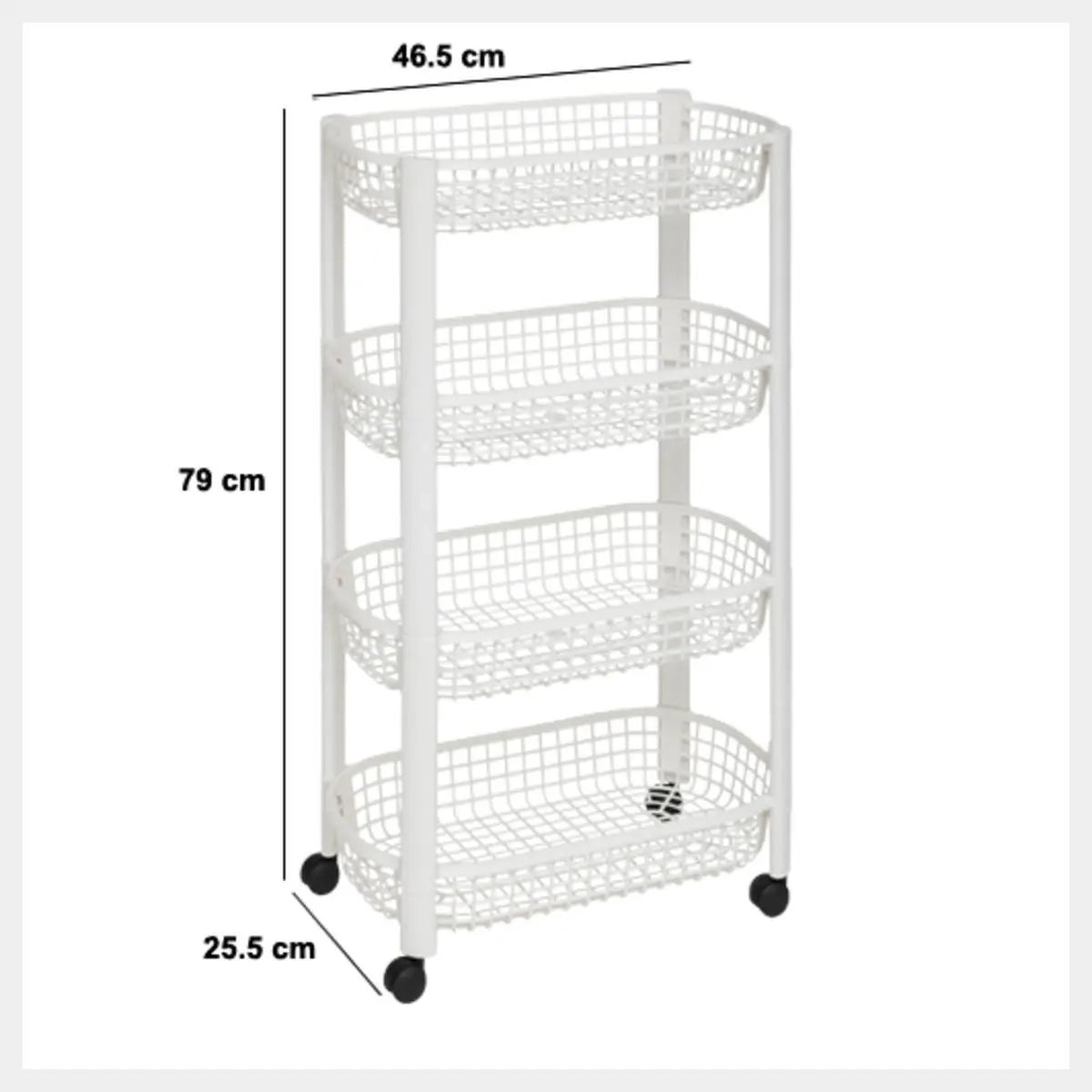 Cărucior de bucătărie 5five, 4 niveluri