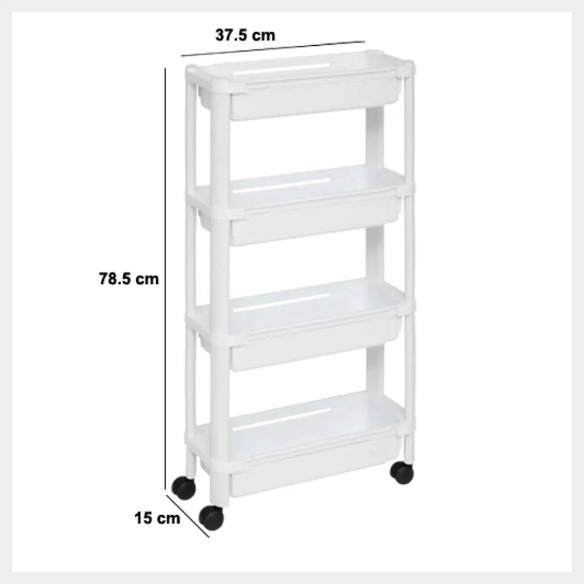 Cărucior de bucătărie 5five, 4 niveluri