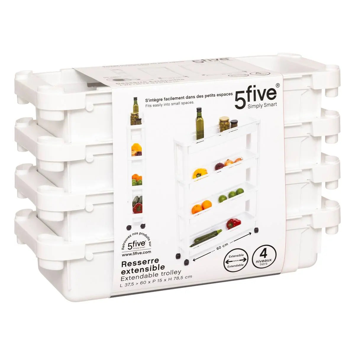 Cărucior de bucătărie 5five, 4 niveluri