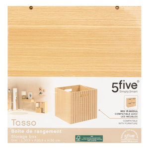 Coș de depozitare 5five Mix &amp; Modul Tasso, Lemn, 31x31 cm
