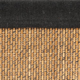 Set de 3 coșuri de depozitare 5five, Bambus și material textil, Negru