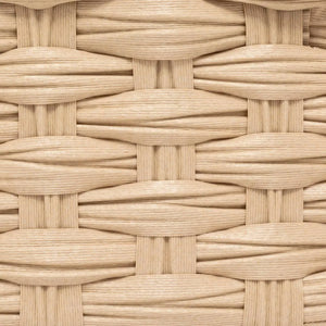 Set de 3 coșuri de depozitare 5five Tresse, PE, Înalte, Bej