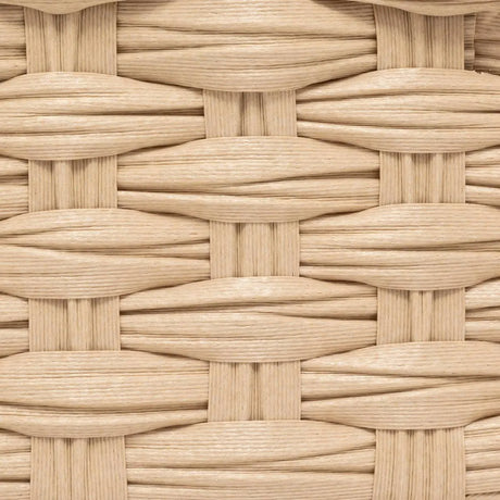 Set de 3 coșuri de depozitare 5five Tresse, PE, Înalte, Bej