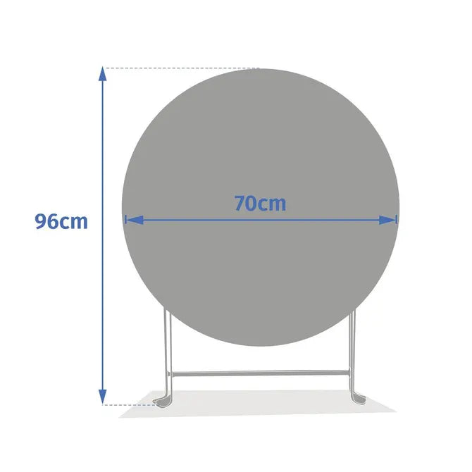 Masă rotundă de grădină Hesperide Greensboro, albă
