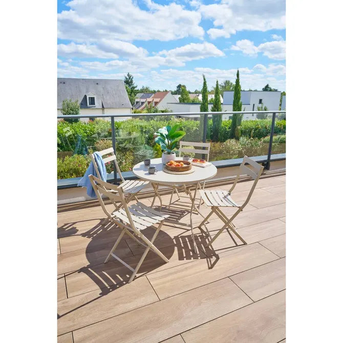 Masă rotundă de grădină Hesperide Greensboro, albă