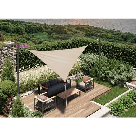 Слънцезащитно платно Hesperide Curacao Solar, Триъгълно, Пшеница, 3x3x3 m