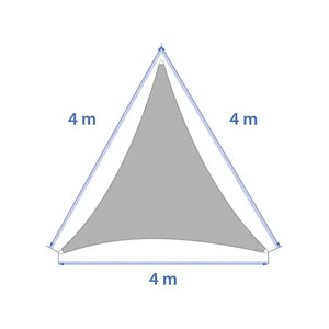 Слънцезащитно платно Hesperide Curacao Solar, Триъгълно, Пшеница, 4x4x4 m
