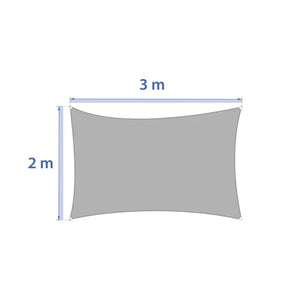 Слънцезащитно платно Hesperide Curacao Solar, Бежов, 3x2 m