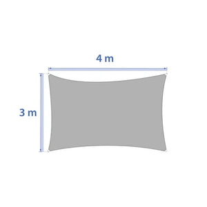 Слънцезащитно платно Hesperide Curacao Solar, Пшеница, 4x3 m