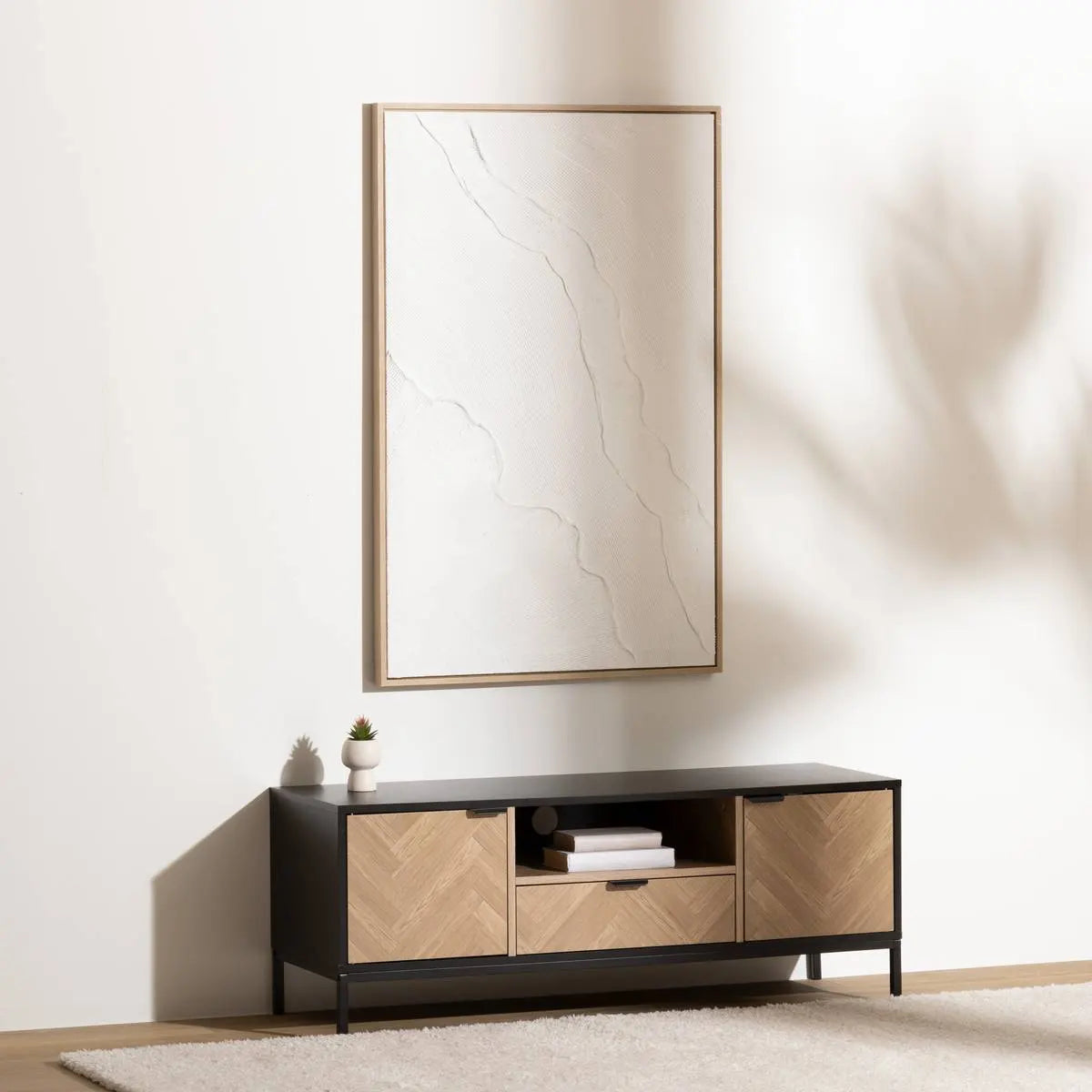 Dulap TV 5five Chevrons, 120x40 cm