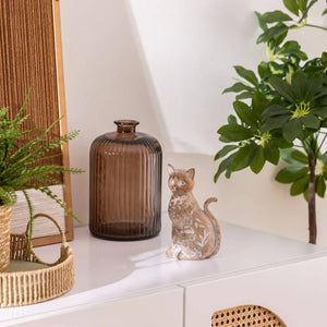 Figurină decorativă Atmosphera Lindo, Rășină, Bej, 19 cm