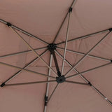 Umbrelă de grădină cu suport lateral Hesperide Equador, anodizat, 4x3 m