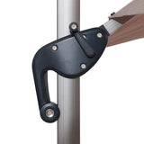 Umbrelă de grădină cu suport lateral Hesperide Equador, anodizat, 4x3 m