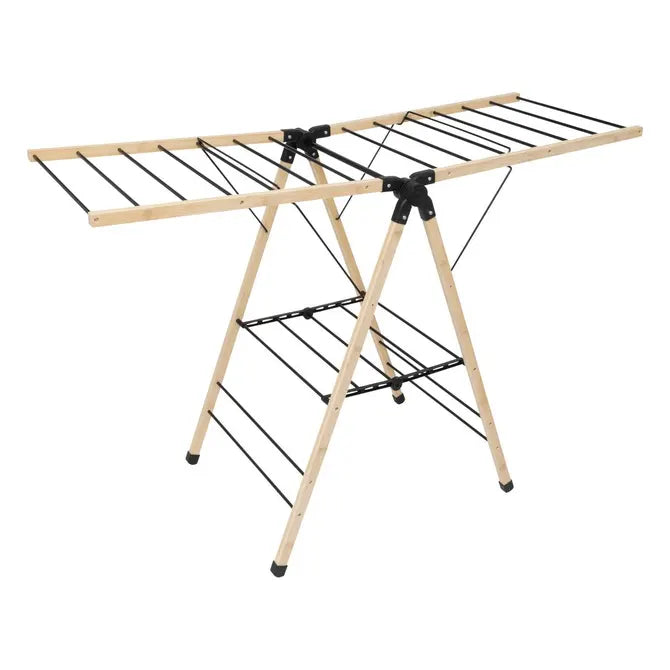 Uscător de rufe 5five Black Bamboo Bridge, Negru Bambus, 13 m