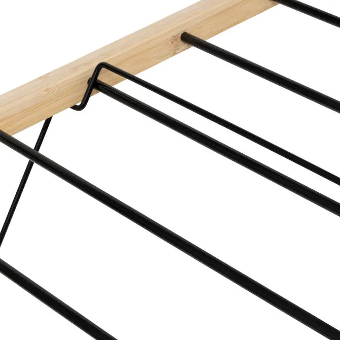 Uscător de rufe 5five Black Bamboo Bridge, Negru Bambus, 13 m