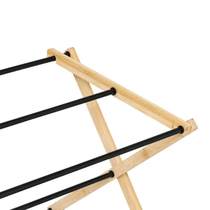 Uscător de rufe 5five Black Bamboo Accordion, bej bambus, 7 m