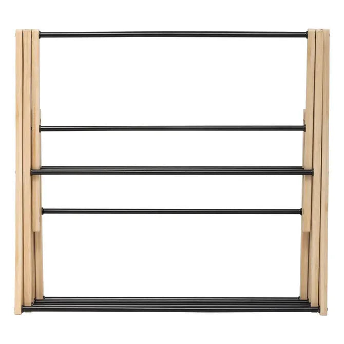 Uscător de rufe 5five Black Bamboo Accordion, bej bambus, 7 m