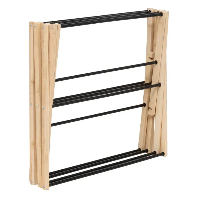 Uscător de rufe 5five Black Bamboo Accordion, bej bambus, 7 m