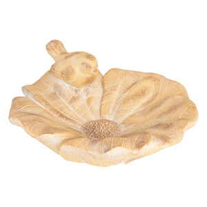 Figurină decorativă Atmosphera Birdy, Magneziu, Bej, 38 cm