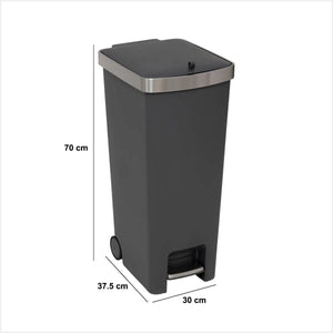 Coș de gunoi 5five, oțel inoxidabil și plastic, 45 l