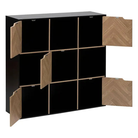 Рафт 5five Mix'n Door Chevrons, 9 отделения, Черен