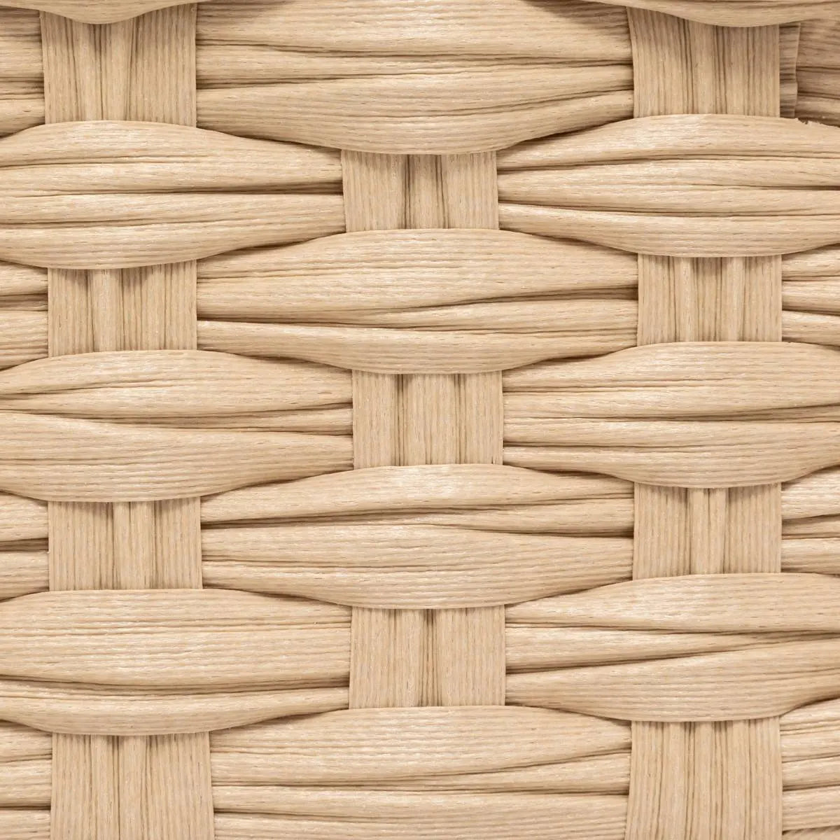 Set de 3 coșuri de depozitare 5five Tresse, PE, Joase, Bej