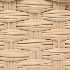 Set de 3 coșuri de depozitare 5five Tresse, PE, Joase, Bej