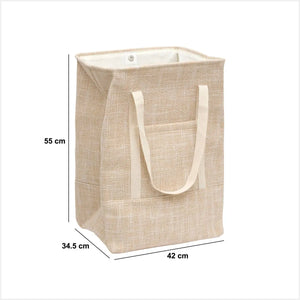 Coș de rufe 5five, Material textil, 70 l, Bej