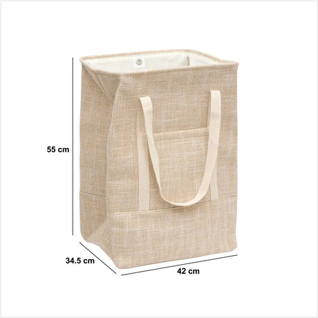 Coș de rufe 5five, Material textil, 70 l, Bej