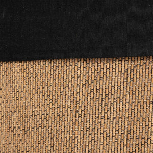 Coș de rufe 5five, colțar, bambus și material textil negru, 48 l