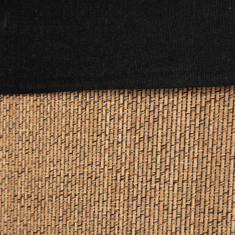 Coș de rufe 5five, colțar, bambus și material textil negru, 48 l