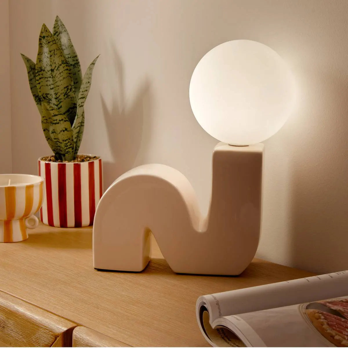 Lampă de masă atmosferă Sibil, 36 cm