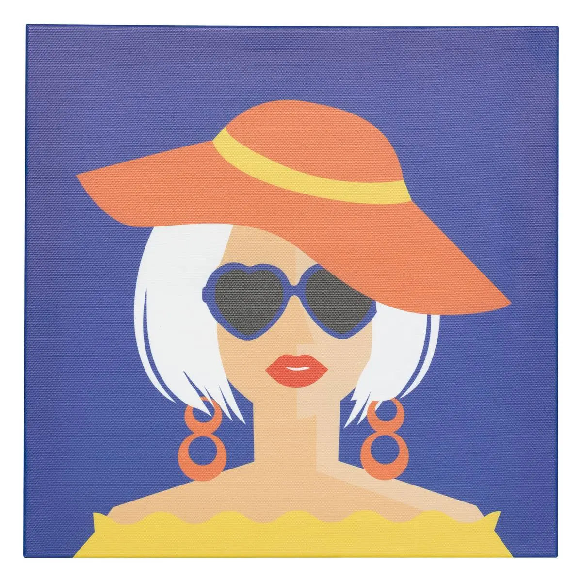 Pictură atmosferă Natty Pop, Imprimeu pe pânză 28x28 cm, Modele asortate