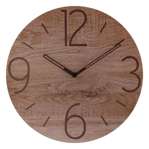 Ceas de perete Atmosphera Wood, Ø28 cm, Asortat