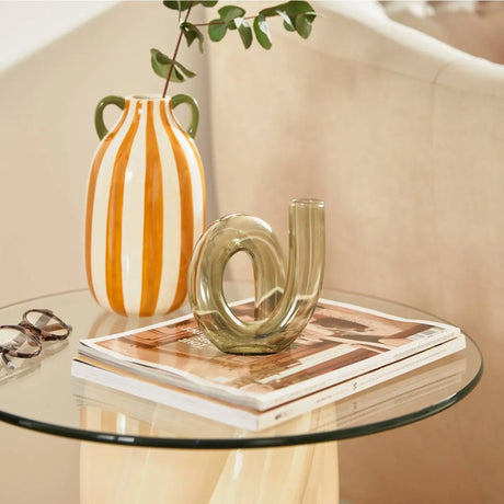 Vază Atmosphera Cheri, Sticlă, 12 cm, Diverse culori