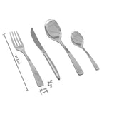 Set de tacâmuri Secret de Gourmet Denali, inox, 24 piese