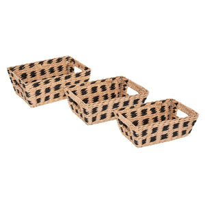 Set de 3 coșuri 5five Terre Inconnue, teșite